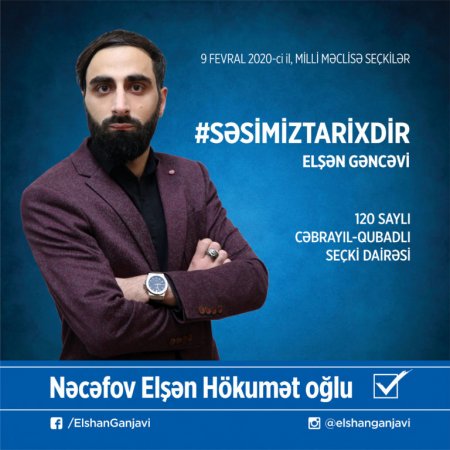 ELŞƏN GƏNCƏVİ SEÇİCİLƏRƏ MÜRACİƏT ETDİ