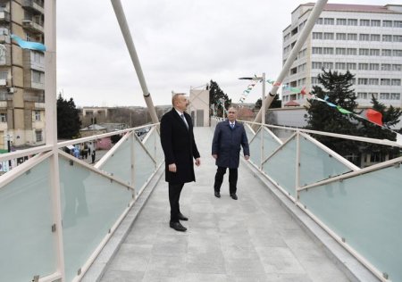 Prezident İlham Əliyev Bakı-Sumqayıt yolunun genişləndirilməsi çərçivəsində görülən işlərlə tanış olub – FOTOLAR