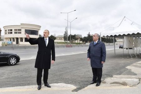 Prezident İlham Əliyev Bakı-Sumqayıt yolunun genişləndirilməsi çərçivəsində görülən işlərlə tanış olub – FOTOLAR