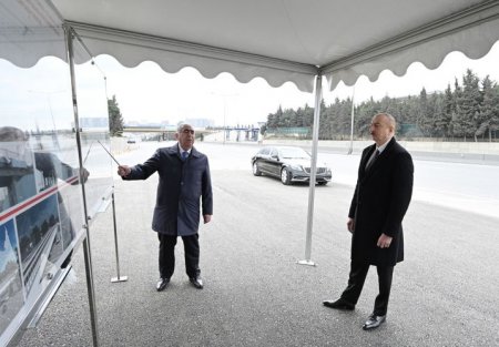 Prezident İlham Əliyev Bakı-Sumqayıt yolunun genişləndirilməsi çərçivəsində görülən işlərlə tanış olub – FOTOLAR