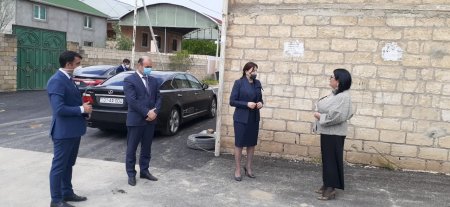 İradə Gülməmmədova Saray qəsəbəsində əhali arasında təbliğat apardı