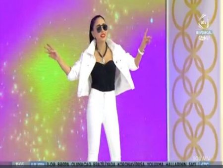 Nanə canlı efirə eynəkdə çıxdı, səbəbi isə...- FOTOLAR