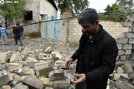 Düşmənin artilleriya atəşinə tutduğu Bərdədə bir nəfər mülki şəxs həlak olub - FOTO