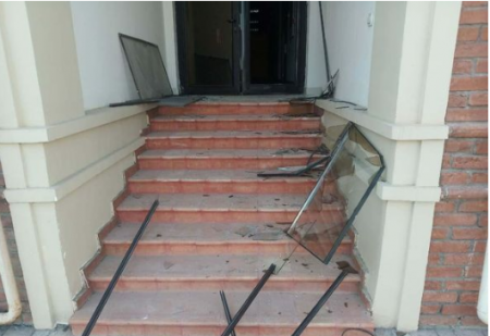 Düşmənin Tərtərə atdığı “Smerç” raketi “Azərxalça”ya ziyan vurub - FOTO