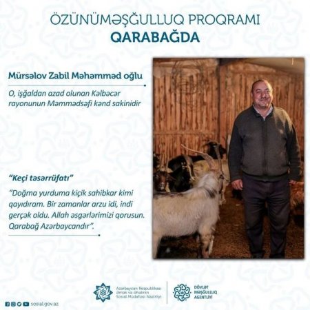 Özünüməşğulluq proqramı Kəlbəcərdə - FOTO