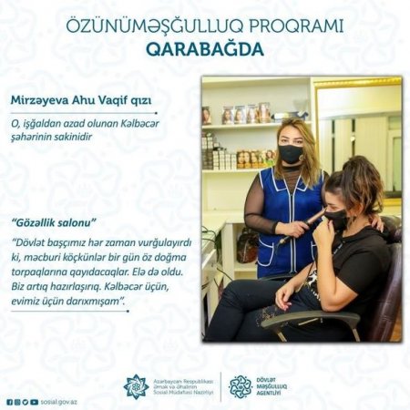 Özünüməşğulluq proqramı Kəlbəcərdə - FOTO