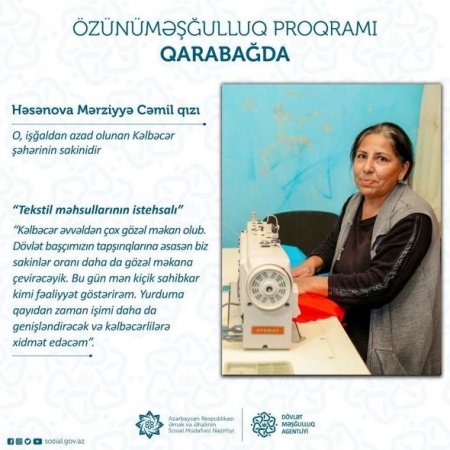 Özünüməşğulluq proqramı Kəlbəcərdə - FOTO