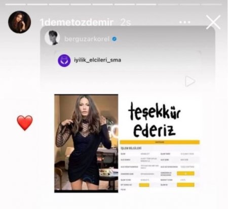 Demet Özdemirin paltarı 50 minə satıldı