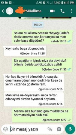 Gözü zəif olan şagirdə “korsan” deyən müəllimə töhmət verildi – FOTO