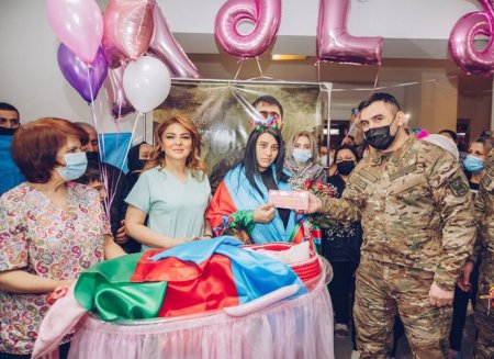 Daha bir şəhidin yeni doğulan körpəsinin adına 5000 manatlıq hesab açılacaq
