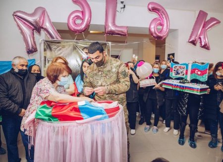 Daha bir şəhidin yeni doğulan körpəsinin adına 5000 manatlıq hesab açılacaq