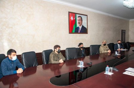 NƏRİMANOV RAYONUNDA VƏTƏN MÜHARİBƏSİ İŞTİRAKÇILARI VƏ QAZİLƏRİ İLƏ NÖVBƏTİ GÖRÜŞ KEÇİRİLİB NƏRİMANOV RAYONUNDA VƏTƏN MÜHARİBƏSİ İŞTİRAKÇILARI VƏ QAZİLƏRİ İLƏ NÖVBƏTİ GÖRÜŞ KEÇİRİLİB