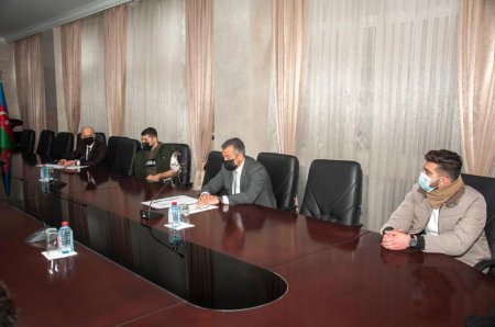 NƏRİMANOV RAYONUNDA VƏTƏN MÜHARİBƏSİ İŞTİRAKÇILARI VƏ QAZİLƏRİ İLƏ NÖVBƏTİ GÖRÜŞ KEÇİRİLİB NƏRİMANOV RAYONUNDA VƏTƏN MÜHARİBƏSİ İŞTİRAKÇILARI VƏ QAZİLƏRİ İLƏ NÖVBƏTİ GÖRÜŞ KEÇİRİLİB