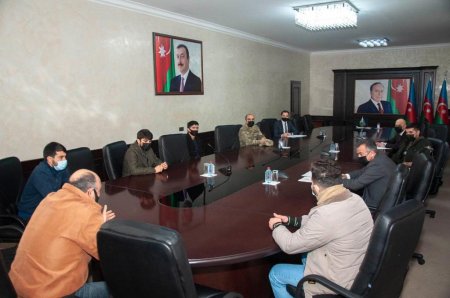 NƏRİMANOV RAYONUNDA VƏTƏN MÜHARİBƏSİ İŞTİRAKÇILARI VƏ QAZİLƏRİ İLƏ NÖVBƏTİ GÖRÜŞ KEÇİRİLİB NƏRİMANOV RAYONUNDA VƏTƏN MÜHARİBƏSİ İŞTİRAKÇILARI VƏ QAZİLƏRİ İLƏ NÖVBƏTİ GÖRÜŞ KEÇİRİLİB