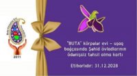 Şəhid övladlarına “BUTA” körpələr evi – uşaq bağçasında ödənişsiz təhsil alma kartı təqdim olunub