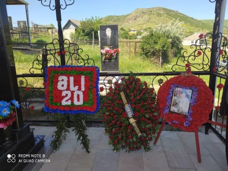 Vətən müharibəsi şəhidi Əli Qasımovun doğum günündə məzarı ziyarət olunub