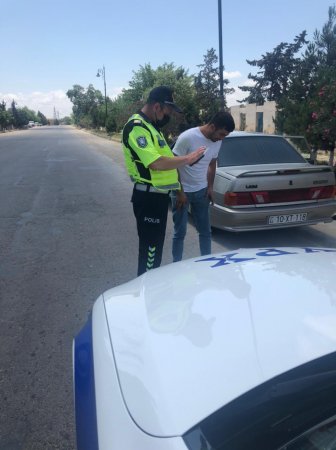 Salyanda təhlükəsizlik kəmərindən istifadə etməyənlər sürücülər məsuliyyətə cəlb olundular