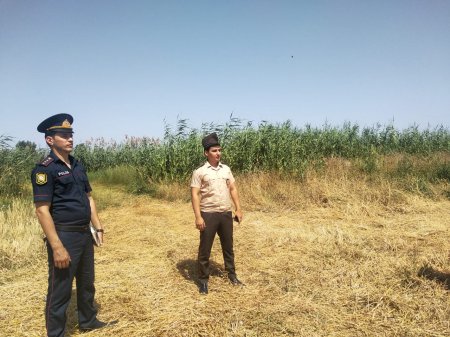 Sabirabad RPŞ-nin və FHN-nin əməkdaşları əkin sahələrində baş verən yanğın hadisələrinin qarşısının alınması məqsədilə vətəndaşlarla maarifləndirici görüşlər keçiriblər
