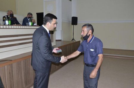 Saatlıda Vətən müharibəsi iştirakçılarına dövlət təltifləri təqdim olunub-FOTOLAR