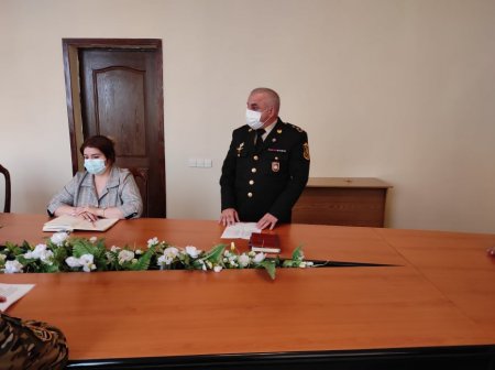 Zərdabda 20 Vətən müharibəsi iştirakçısına medal təqdim olundu-FOTOLAR