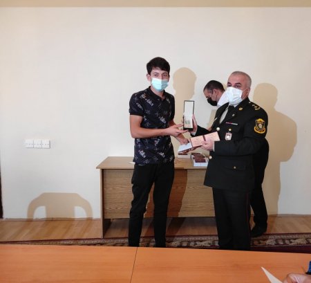 Zərdabda 20 Vətən müharibəsi iştirakçısına medal təqdim olundu-FOTOLAR