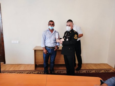 Zərdabda 20 Vətən müharibəsi iştirakçısına medal təqdim olundu-FOTOLAR