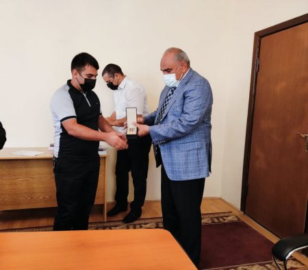 Zərdabda 20 Vətən müharibəsi iştirakçısına medal təqdim olundu-FOTOLAR
