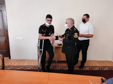 Zərdabda 20 Vətən müharibəsi iştirakçısına medal təqdim olundu-FOTOLAR