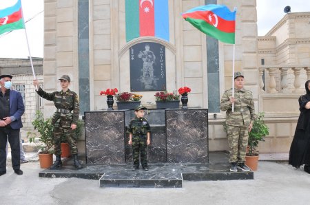 Abşeronda şəhid Ülvi Rəhimovun il mərasimi keçirilib
