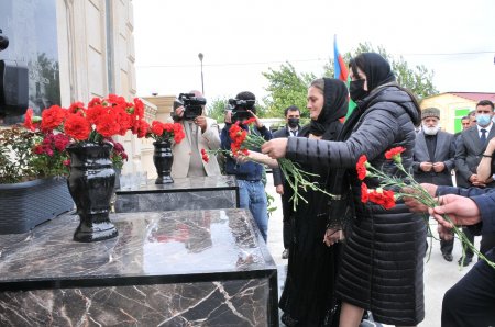 Abşeronda şəhid Ülvi Rəhimovun il mərasimi keçirilib