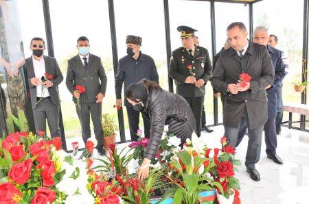 Abşeronda şəhid Ülvi Rəhimovun il mərasimi keçirilib