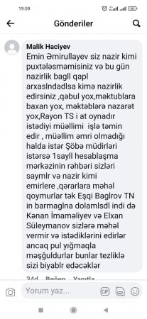 Dövrümüzdə təhsil müəssisələrinə rəhbərlik edənlər başları ilə, yoxsa cibləri ... - VİDEO Dövrümüzdə təhsil müəssisələrinə rəhbərlik edənlər başları ilə, yoxsa cibləri ... - VİDEO