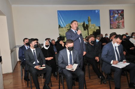 Abdin Fərzəliyev Məmmədli kənd sakinləri və şəhid ailələri ilə görüşdü
