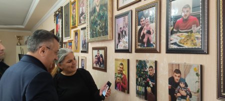 Abşeron rayonunda şəhid ailələri Novruz bayramı günlərində ziyarət edilmişdir