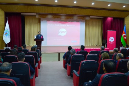 Naxçıvan Dövlət Universitetində “Mobil rabitə təlimi” keçirildi