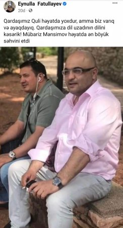 "Mübariz Mənsimov  həyatda ən böyük səhvini etdi" -  Eynulla Fətullayev // FOTO