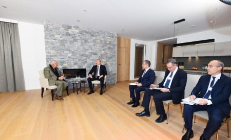 İlham Əliyev Davosda Rafik Hanbali ilə görüşdü