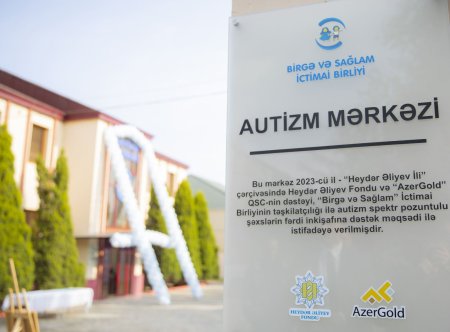 Heydər Əliyev Fondunun təşəbbüsü, “AzerGold” QSC-nin dəstəyi ilə  Gəncədə Autizm Mərkəzi istifadəyə verilib