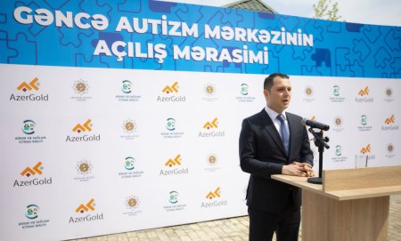 Heydər Əliyev Fondunun təşəbbüsü, “AzerGold” QSC-nin dəstəyi ilə  Gəncədə Autizm Mərkəzi istifadəyə verilib
