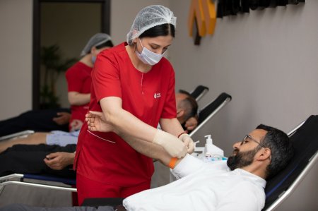 “AzerGold” QSC-də Ümummilli Lider Heydər Əliyevin 100 illik yubileyi münasibətilə qanvermə aksiyası təşkil edilib 