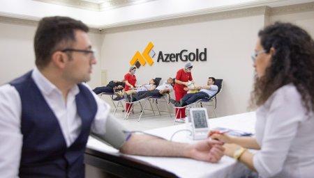“AzerGold” QSC-də Ümummilli Lider Heydər Əliyevin 100 illik yubileyi münasibətilə qanvermə aksiyası təşkil edilib 