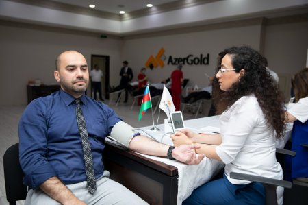 “AzerGold” QSC-də Ümummilli Lider Heydər Əliyevin 100 illik yubileyi münasibətilə qanvermə aksiyası təşkil edilib 