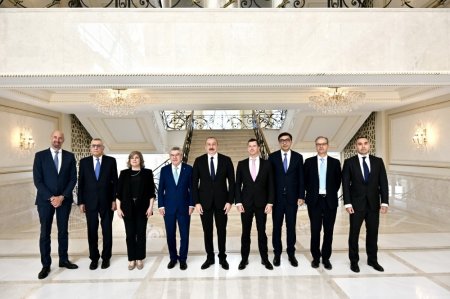 İlham Əliyev Beynəlxalq Olimpiya Komitəsinin Prezidentini qəbul etdi - FOTOLAR