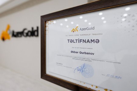 “AzerGold” QSC-nin növbəti Təqaüd proqramlarının qalibləri mükafatlandırılıb - FOTO