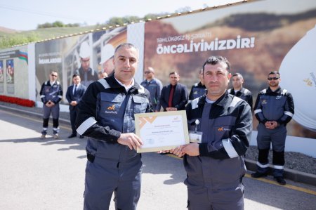 Çovdar İnteqrəolunmuş Regional Emal Sahəsində Ümumdünya Əməyin Mühafizəsi Günü qeyd olunub - FOTO