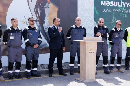 Çovdar İnteqrəolunmuş Regional Emal Sahəsində Ümumdünya Əməyin Mühafizəsi Günü qeyd olunub - FOTO