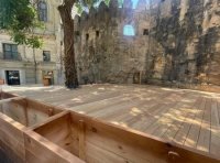 Qoşa Qala qapılarının ətrafı da zəbt edildi: Restoran tikilir - FOTO