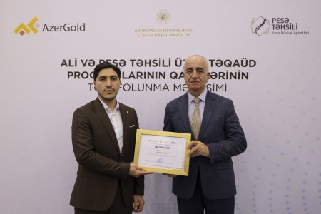 “AzerGold” QSC-nin təqaüd müsabiqəsinin qalibləri mükafatlandırılıb - FOTO