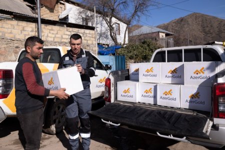 “AzerGold” Göygöl rayonunda növbəti sosial yardım aksiyası təşkil edib