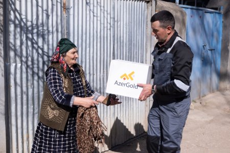 “AzerGold” Göygöl rayonunda növbəti sosial yardım aksiyası təşkil edib